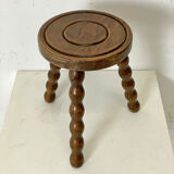 Tripod twisted feet stool