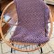 Vintage mauve lilac crocheted bedspread