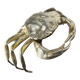 Crab jewellery box, silver plated & alpaca, Spain, 1950s