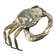 Crab jewellery box, silver plated & alpaca, Spain, 1950s