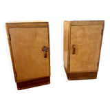 Set of two bedside tables from the 1940s.