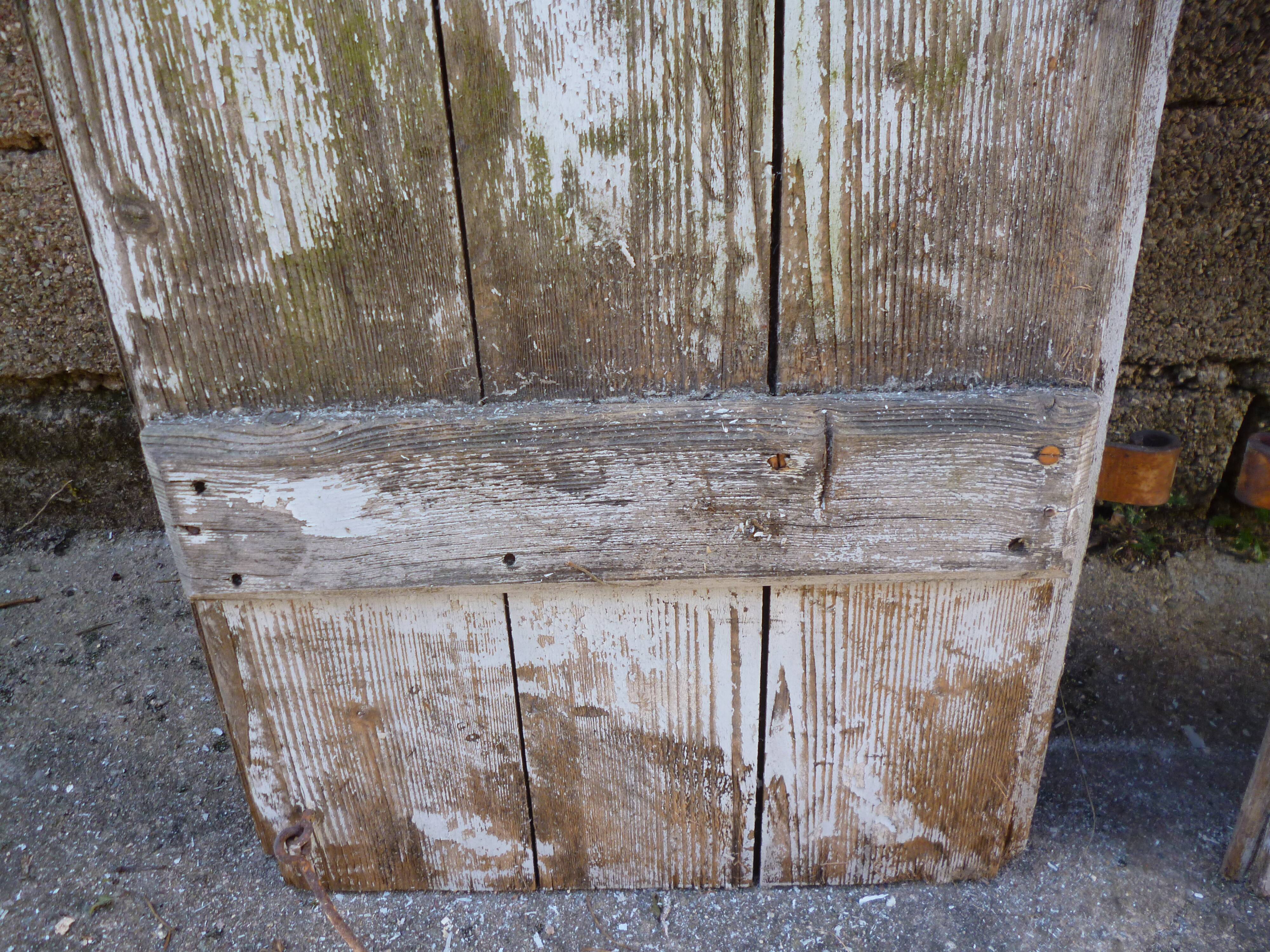 Pair of old shutters