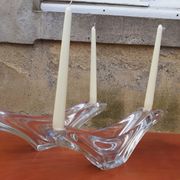 Paire de coupes/ Bougeoirs cristal de Daum