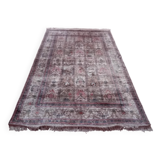Tapis cachemire soie fait main 173x120cm