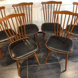 Set of 6 Baumann Menuet chairs, vintage, 1970s