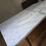 Pelham coffee table in Arabescato marble by designer Matthew Hilton