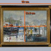 Huile sur Toile « Concarneau », signée S. Blaszczyk – 1991