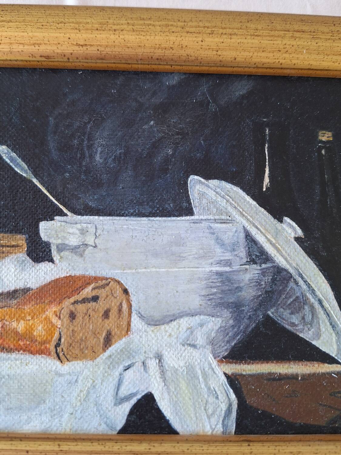 Oil on canvas, still life