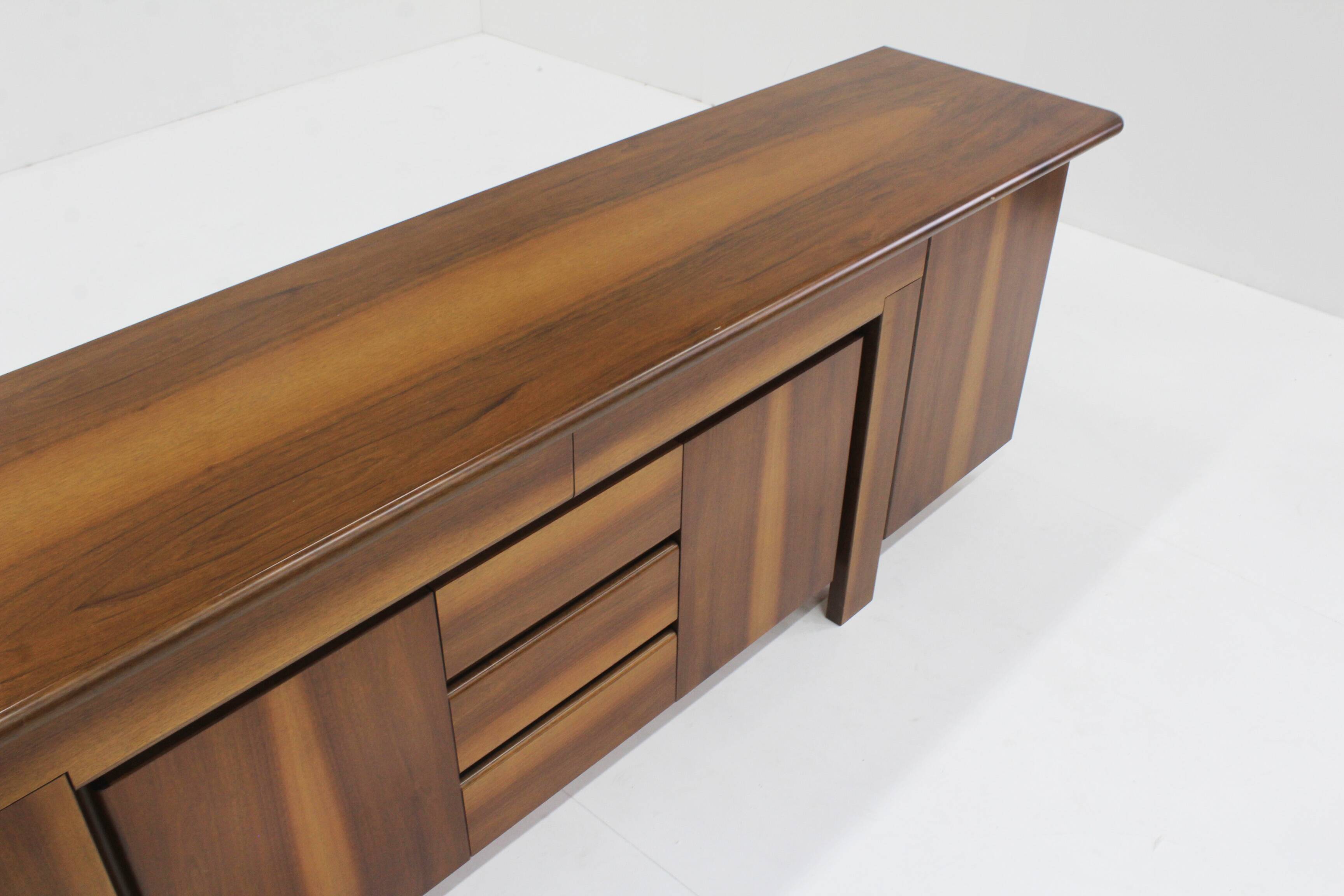 Vintage Italian walnut sideboard 1960s