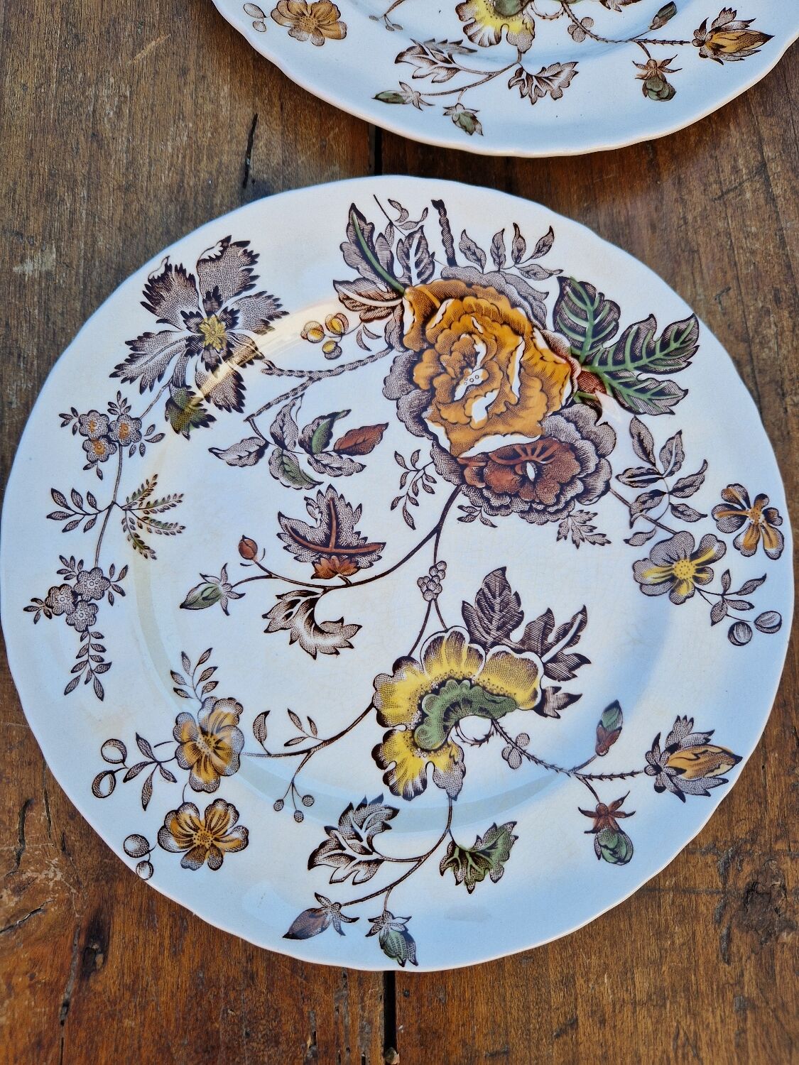 Set of 8 English Dessert Plates Mason's Chantilly Pattern