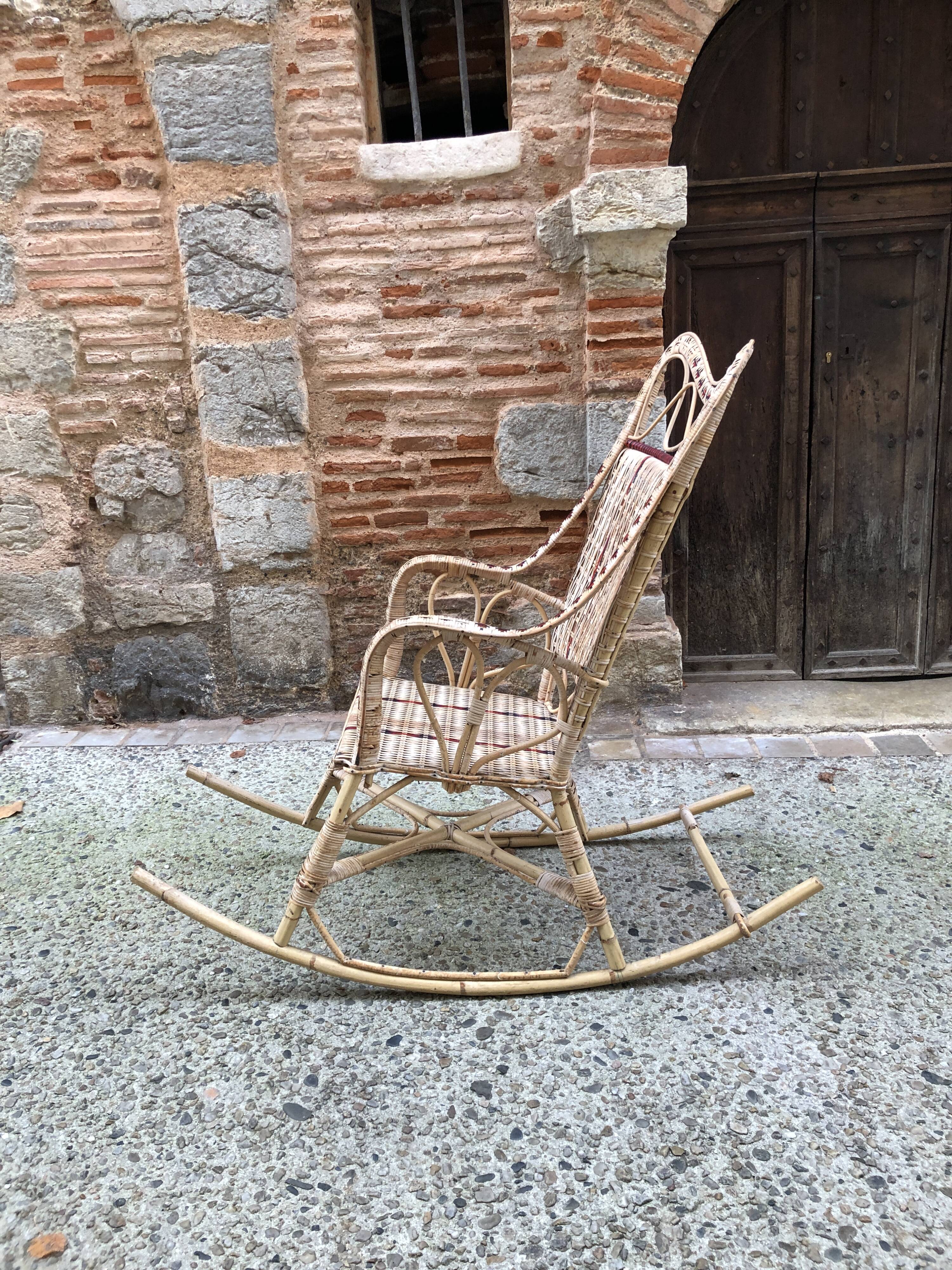 Rattan rocking chair