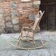Rocking-chair en rotin