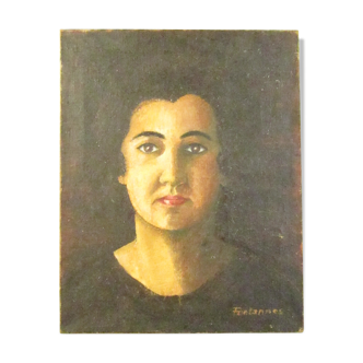 Portrait of woman- oil painting on canvas