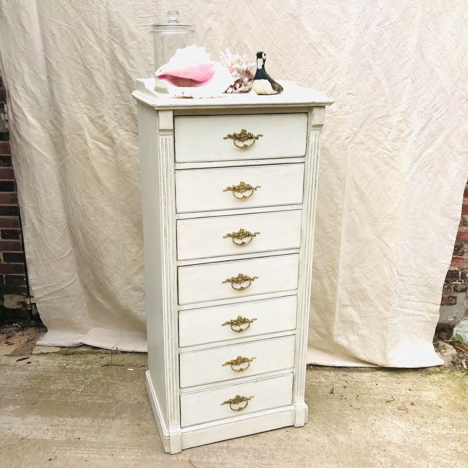 Meuble de métiers à tiroirs vintage 1900