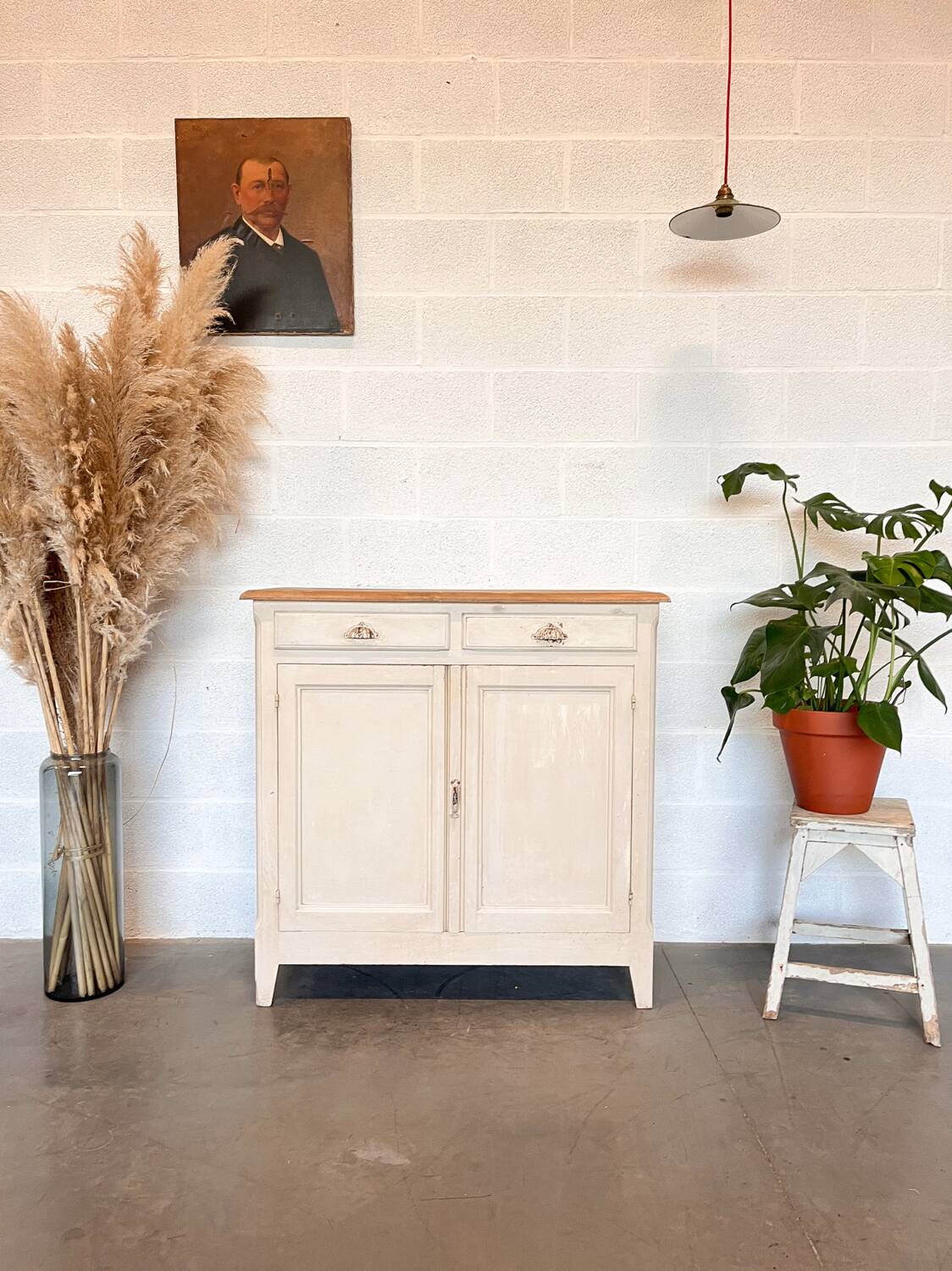 Old Parisian buffet with original patina