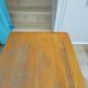 Bureau d’écolier vintage en bois et métal - Bureau double