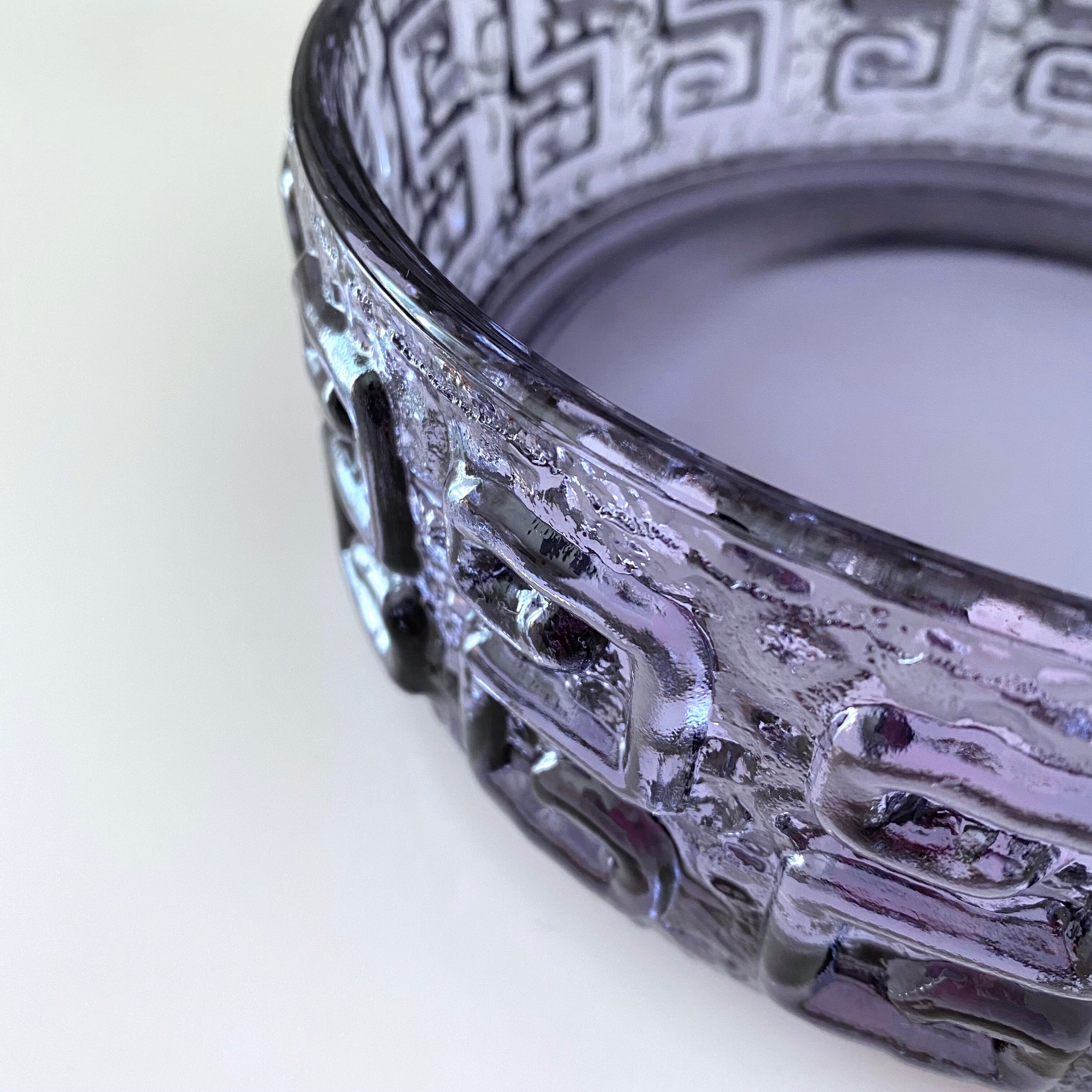 Glass bowl Taalari of Riihimäki glass Finland, scandinavian design