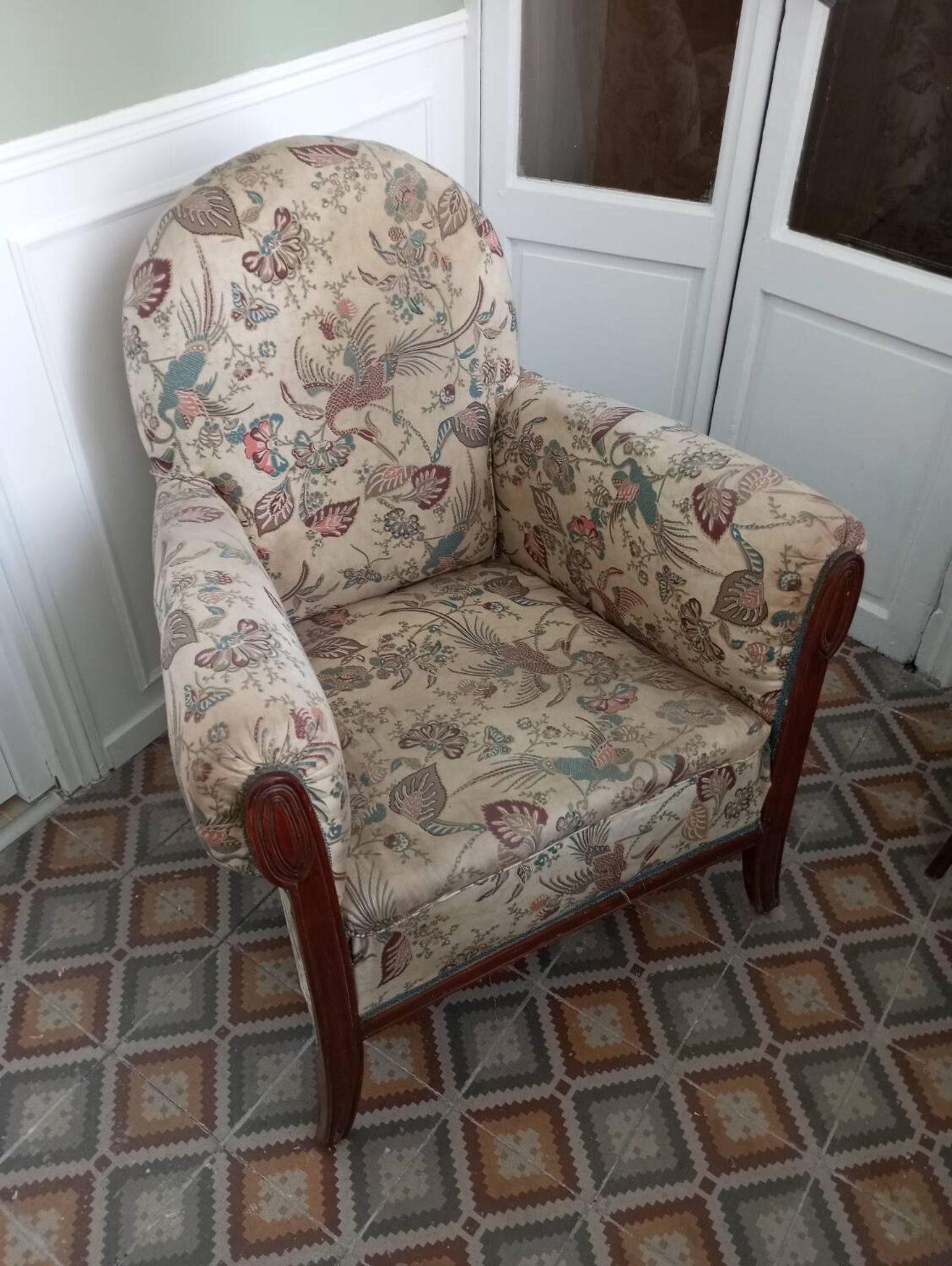 Pair of art deco armchairs