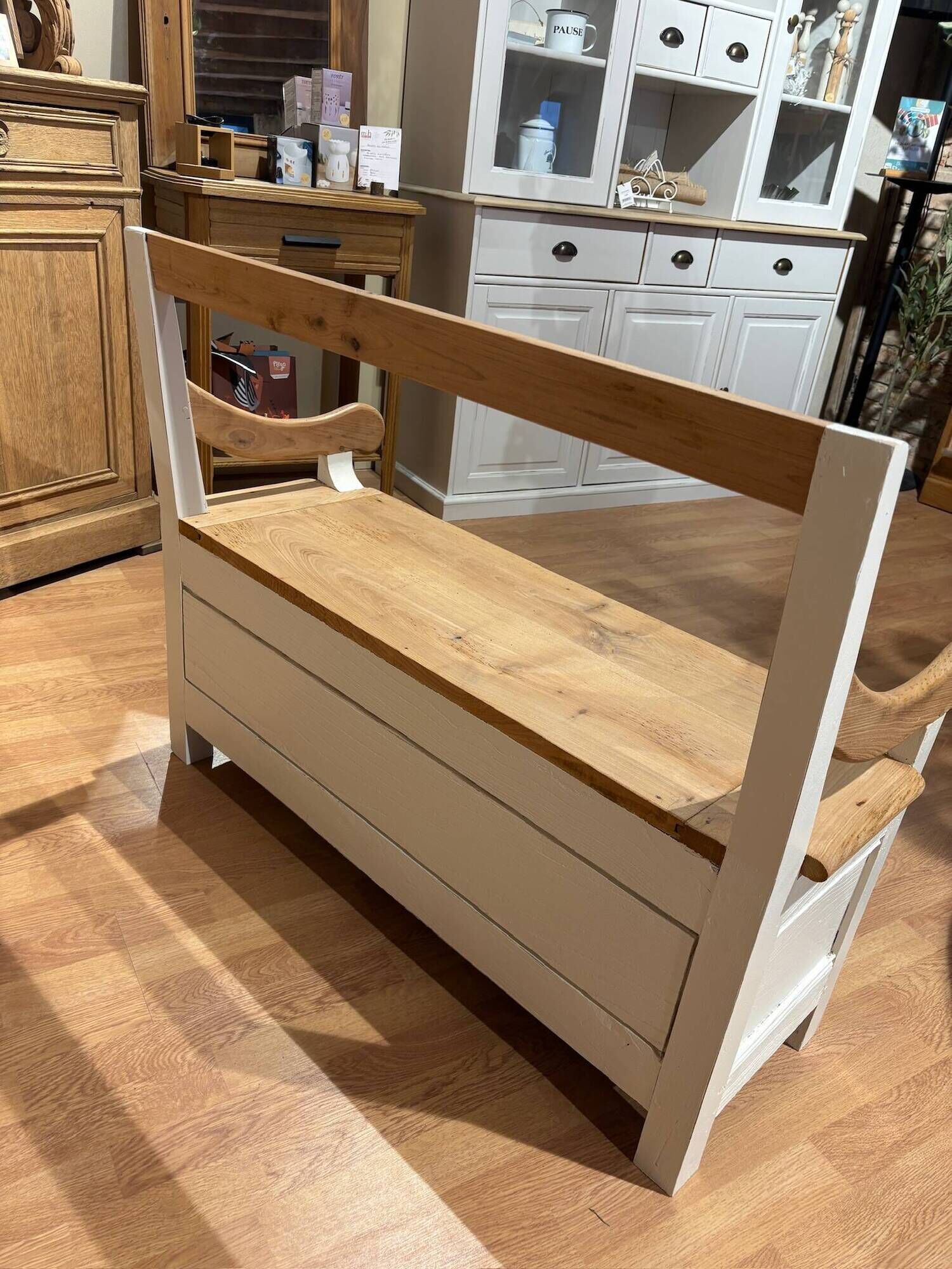 Redesigned wooden bench