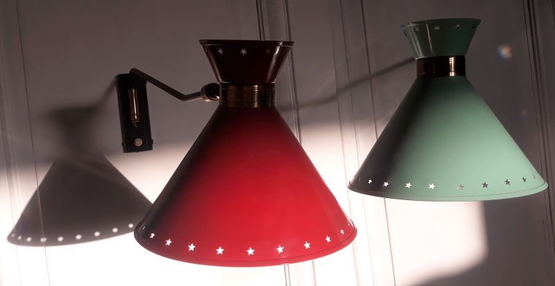 Wall light Diabolo René Mathieu 50s