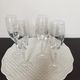 Four crystal champagne flutes engraved wheat cob patterns