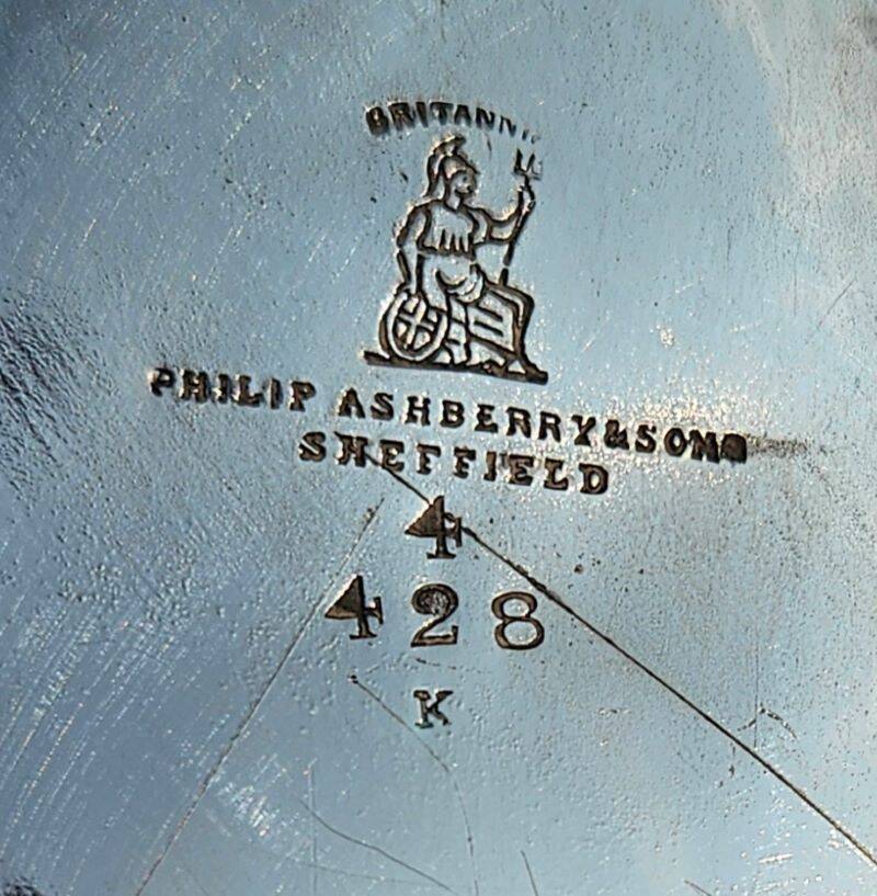 Philip Ashberry & Sons Sheffield English Teapot Art Deco Pattern