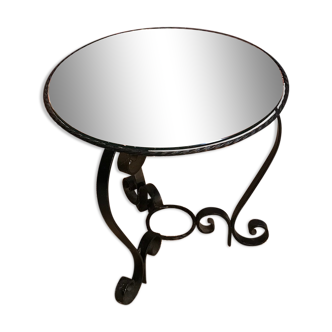 Mirror round coffee table