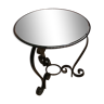 Mirror round coffee table