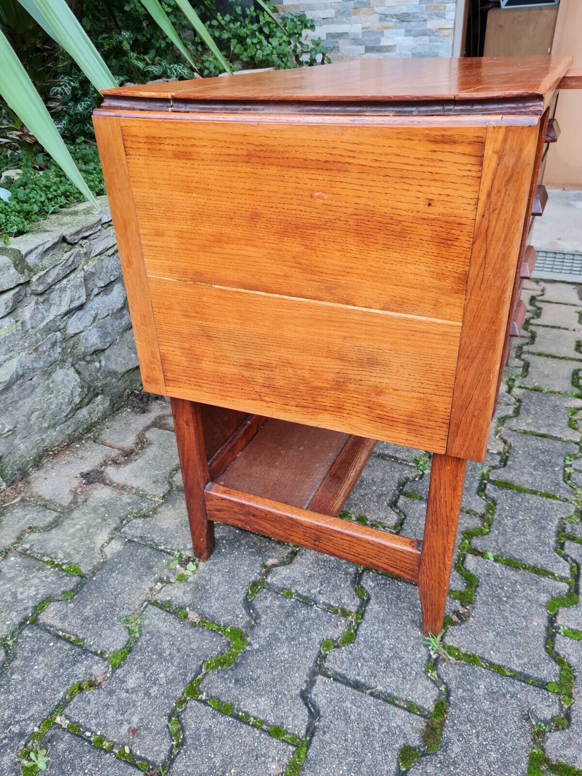 30s solid wood children's desk with 4 drawers and extensions