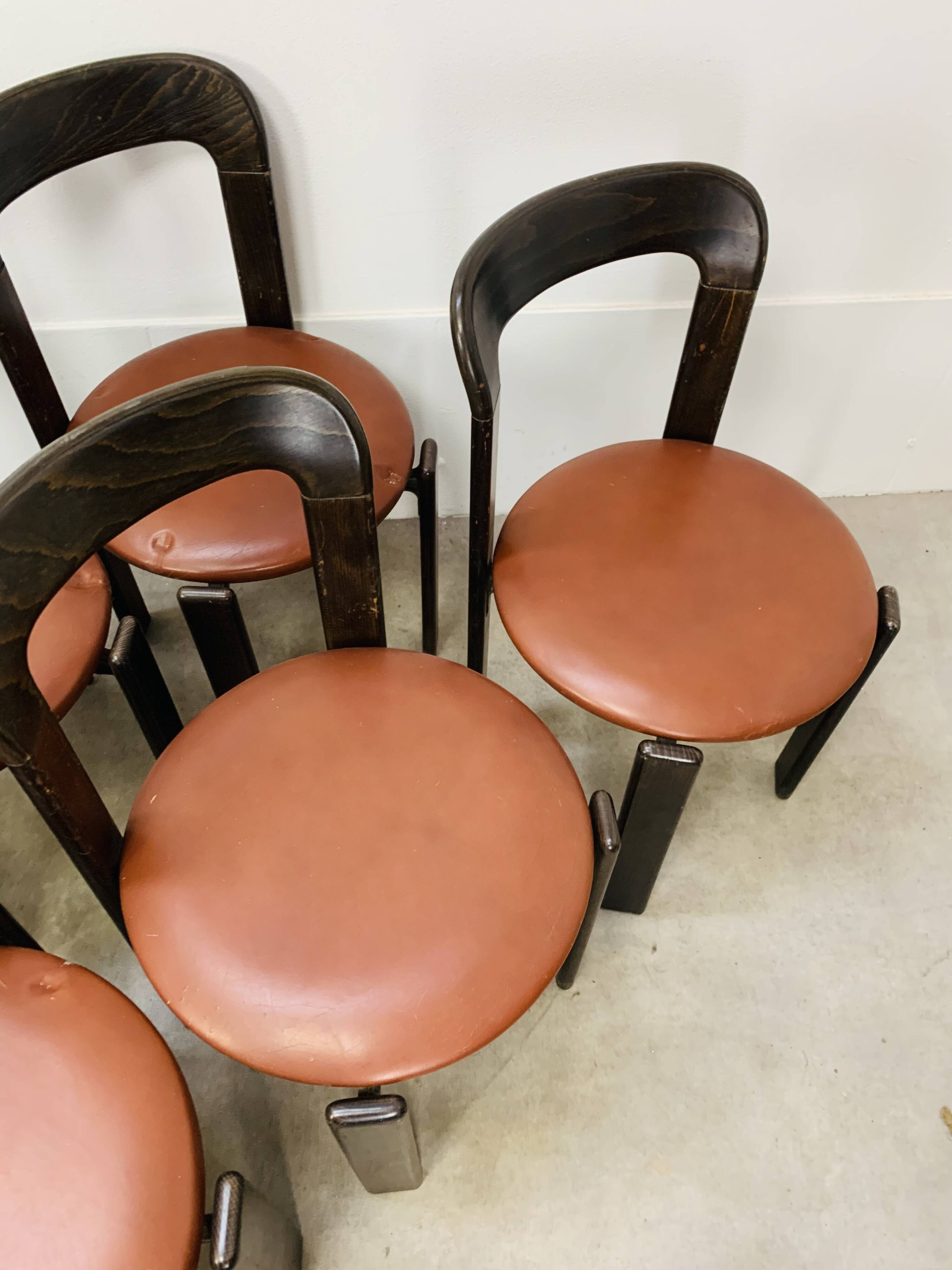 8 Bruno Rey chairs for Dietiker, workshop "Chair from Stein am Rhein"