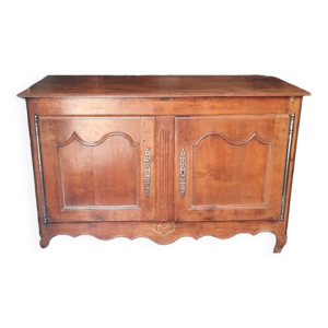Buffet bas ancien en - merisier