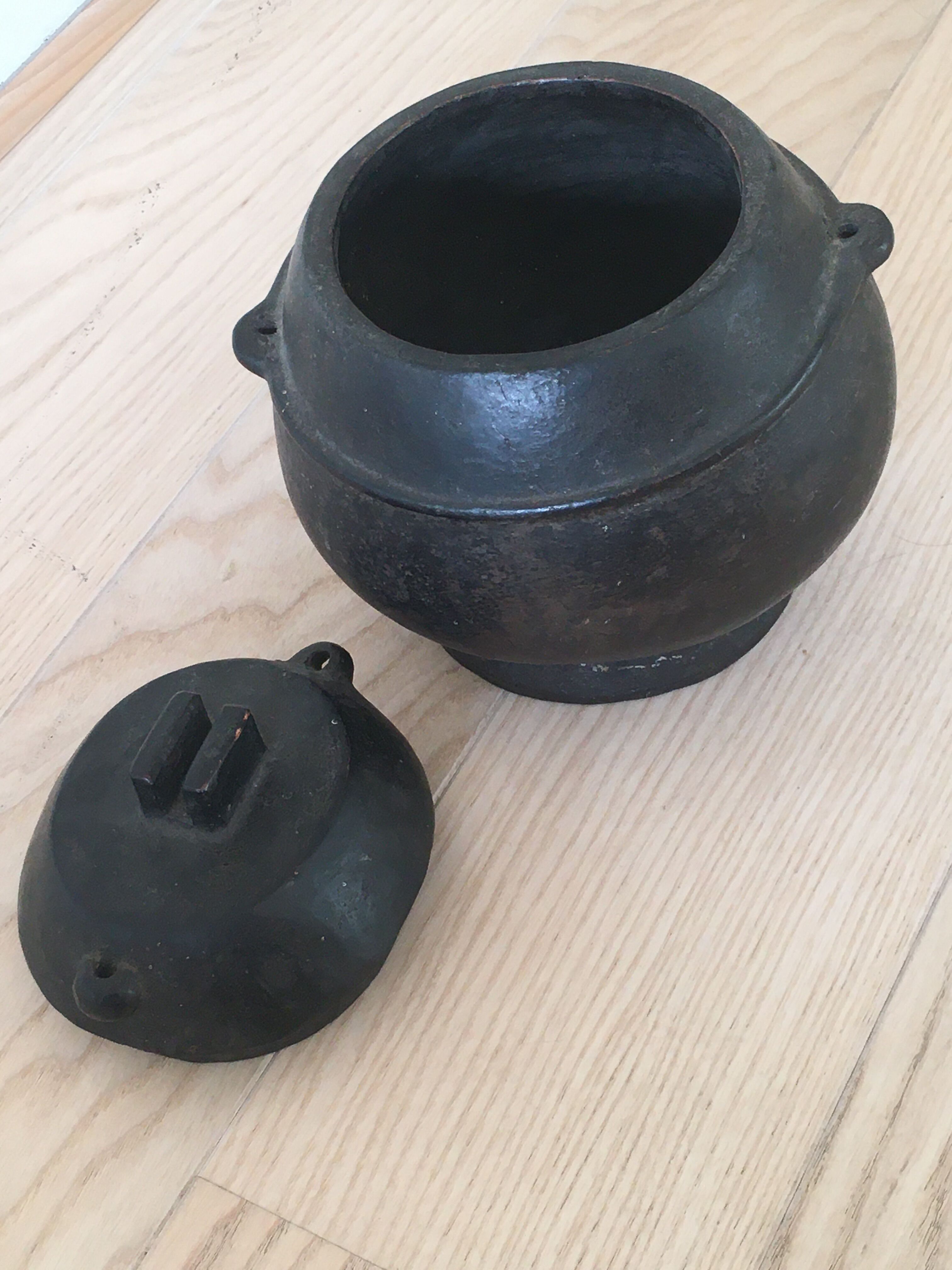 African ethnic wooden vase