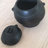 African ethnic wooden vase