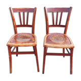 Bistro chairs with patterns