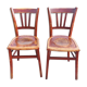 Chaises bistrot avec motifs
