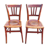 Chaises bistrot avec motifs