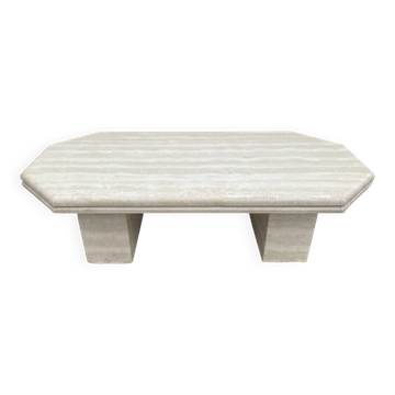 Vintage travertine coffee table from the 1970s.