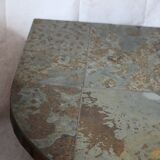 Table base oeil brutaliste en ardoise Paul Kingma