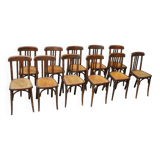 Set of 11 bistro chairs