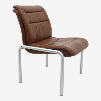 Chaise en cuir Mauser, années 1970