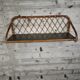 Vintage rattan wall shelf