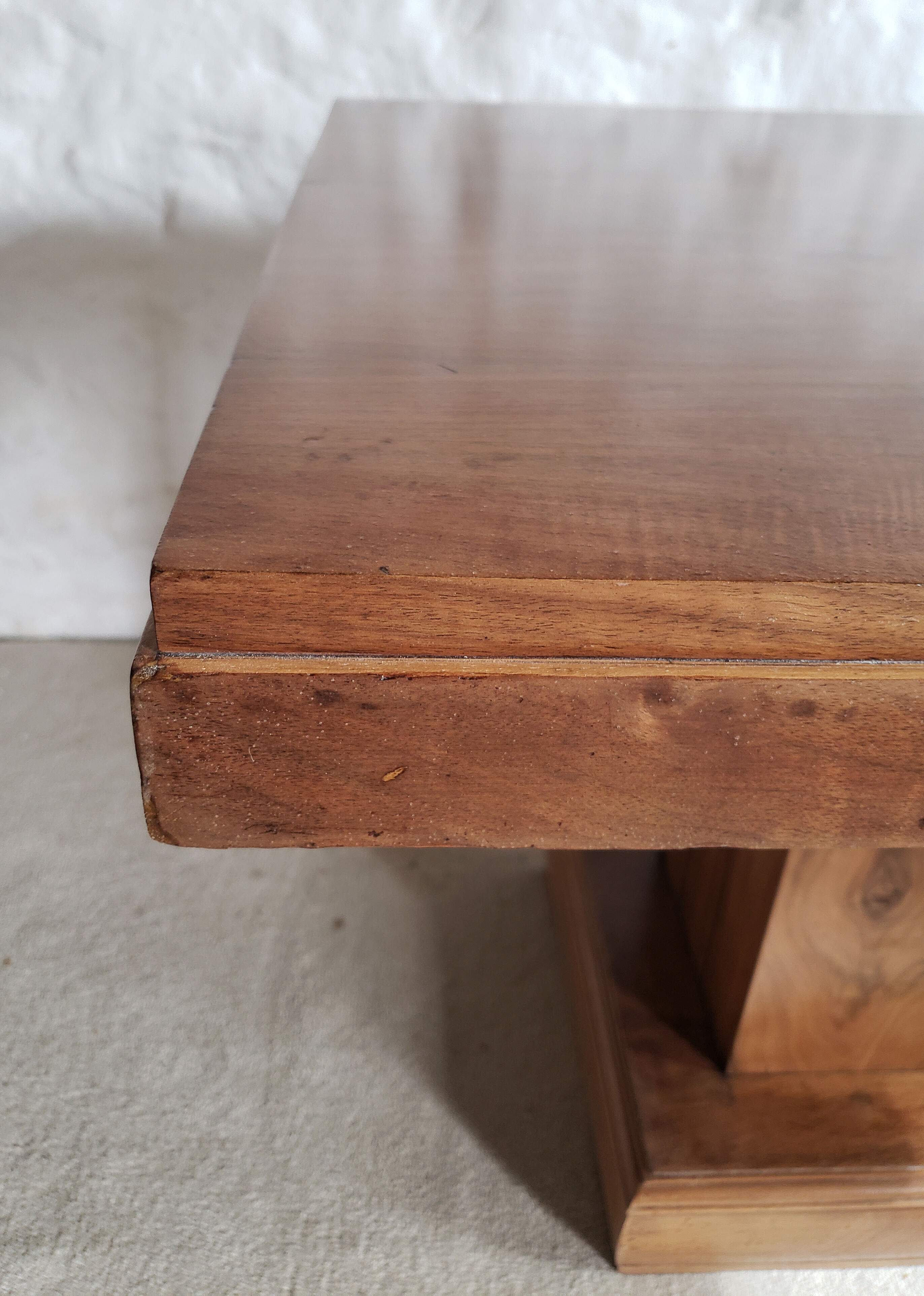 Walnut art-deco table