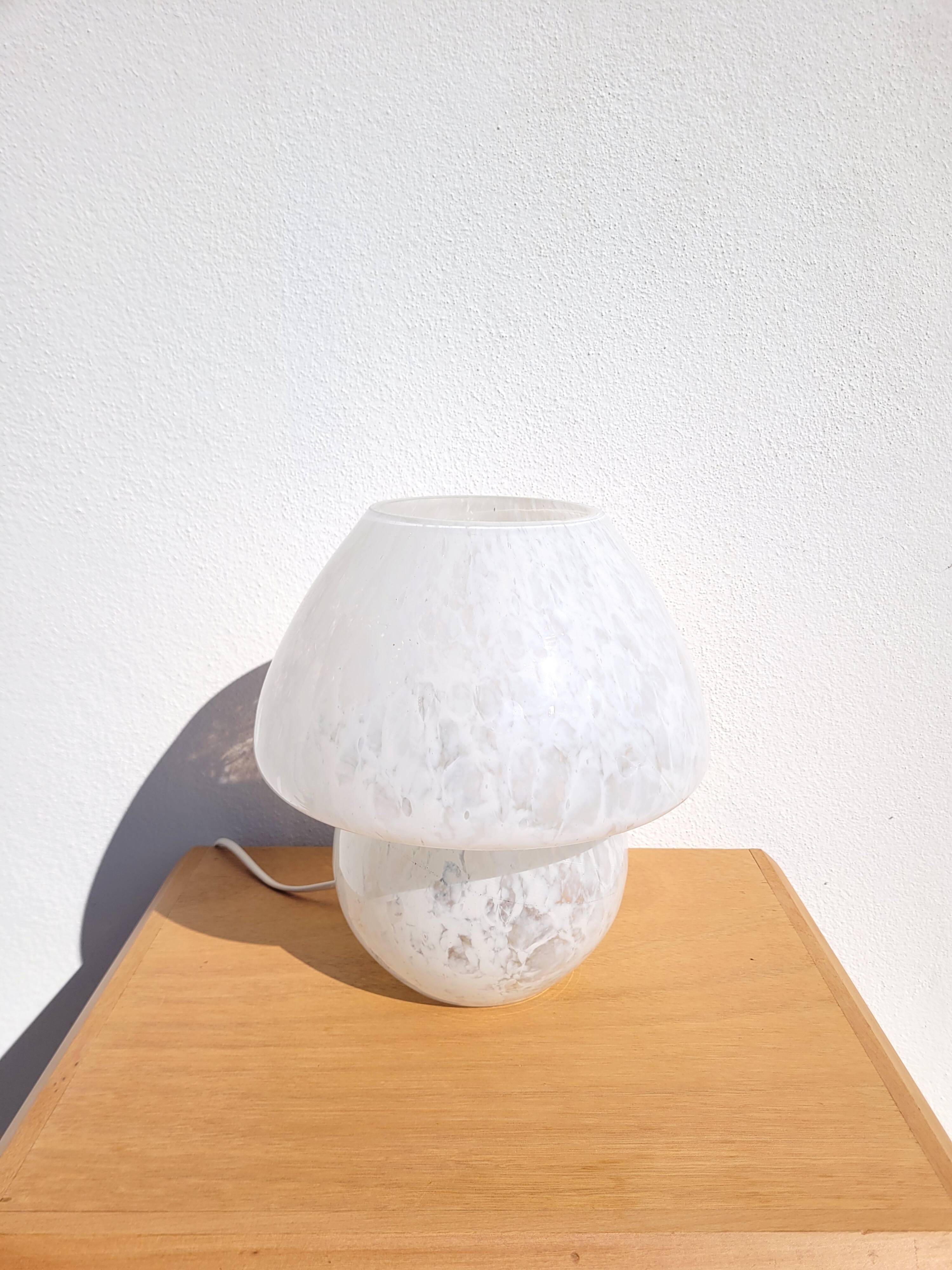 Murano glass mushroom lamp 1970
