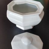 Sucrier en faience blanche