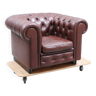 Chesterfield armchair brown 1900