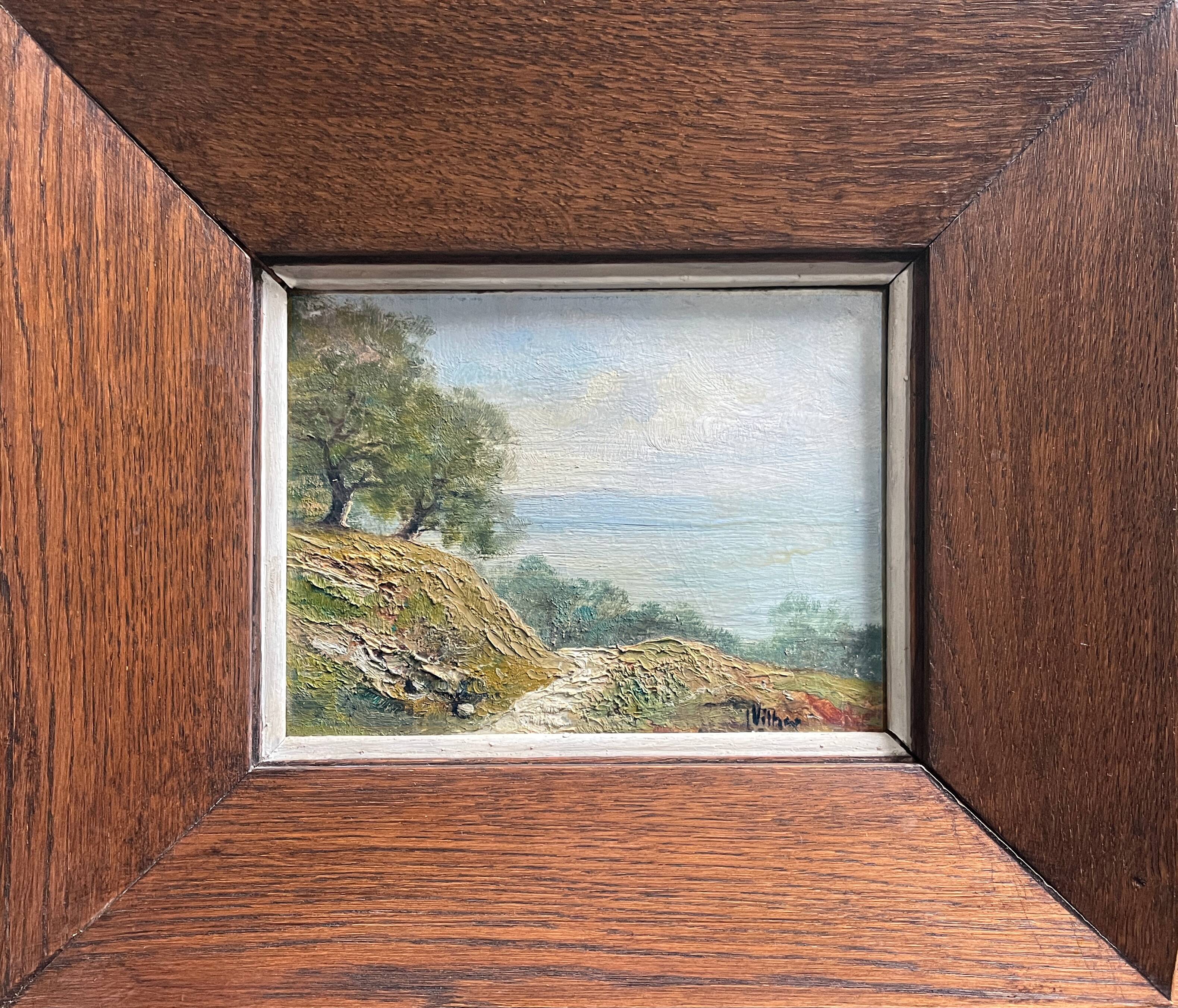 Tableau HSP "Paysage orientaliste" (?) Leo VILHAR (1889-1971)