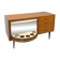 Fineer dressoir met draaibare bar en lades, barkast