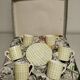 Service de 6 tasses à café et soutasses faience de salins france . vintage ceramique années 50 60
