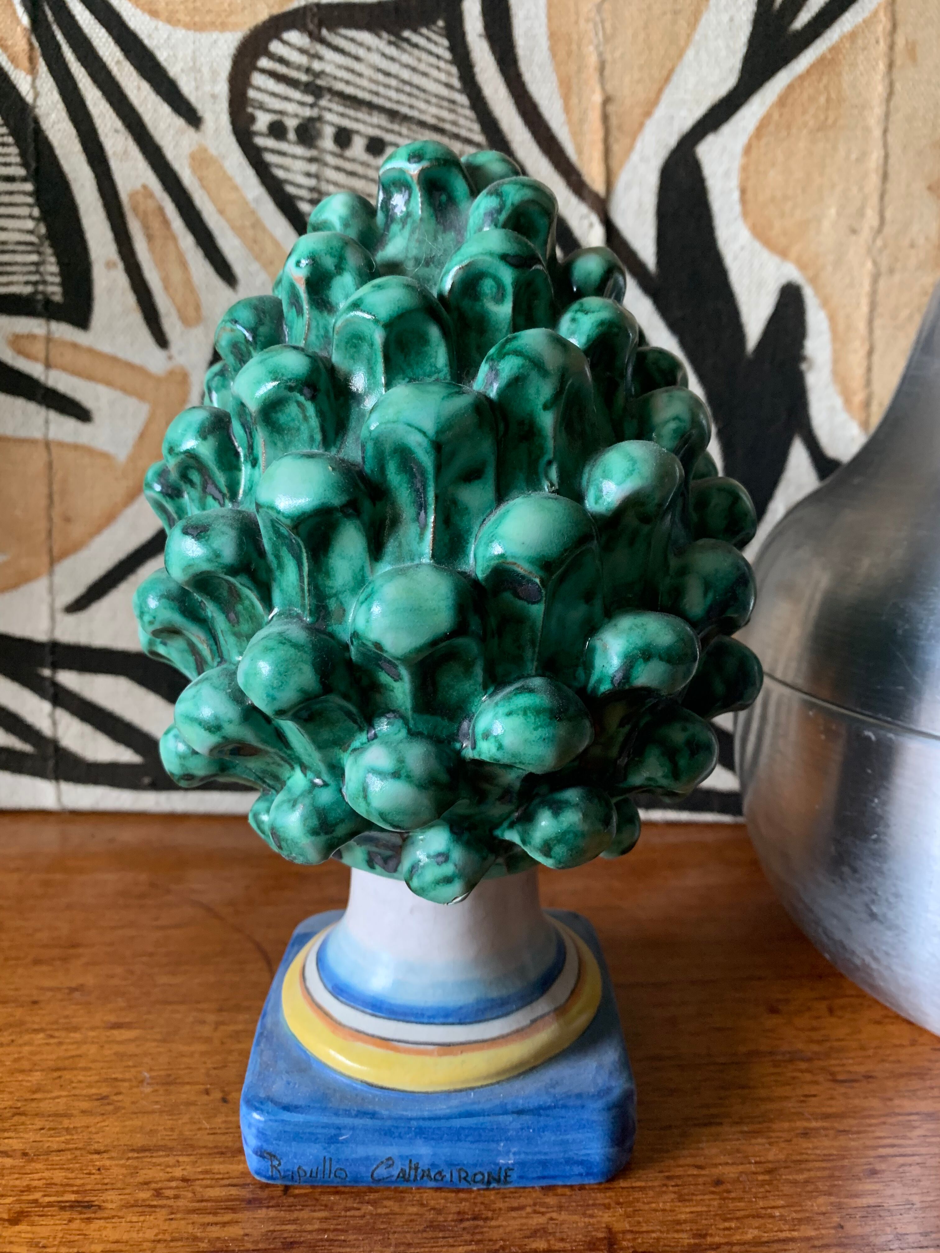 Ceramic pine cone