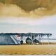 Michèle Battut (1946) - Art print - signed - 37 x 58 cm - boat on the beach